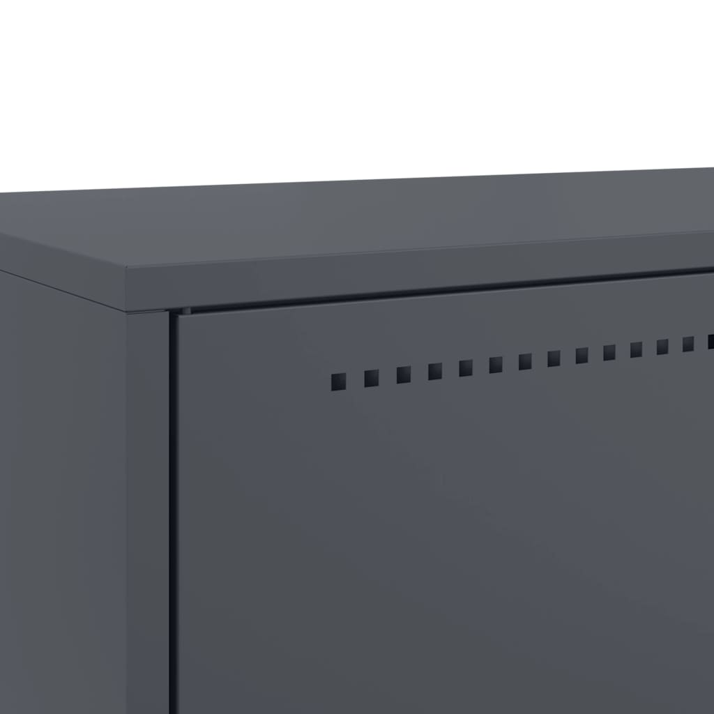 vidaXL Highboard Anthracite 68x39x111.5 cm Steel