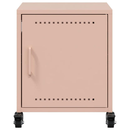vidaXL Bedside Cabinets 2 pcs Pink 36x39x43.5 cm Steel