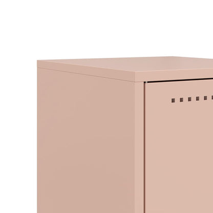 vidaXL Bedside Cabinets 2 pcs Pink 36x39x43.5 cm Steel