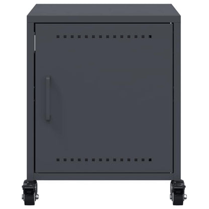 vidaXL Bedside Cabinets 2 pcs Anthracite 36x39x43.5 cm Steel