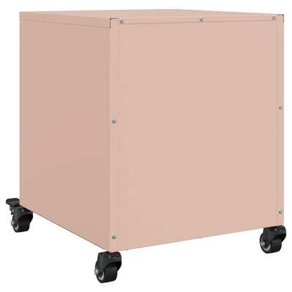 vidaXL Bedside Cabinets 2 pcs Pink 36x39x43.5 cm Steel