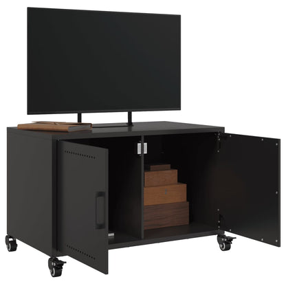vidaXL TV Cabinet Black 68x39x43,5 cm Steel