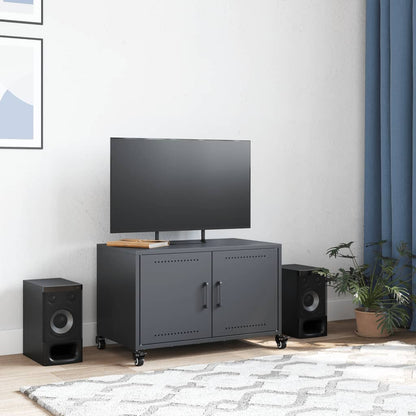vidaXL TV Cabinet Anthracite 68x39x43,5 cm Steel