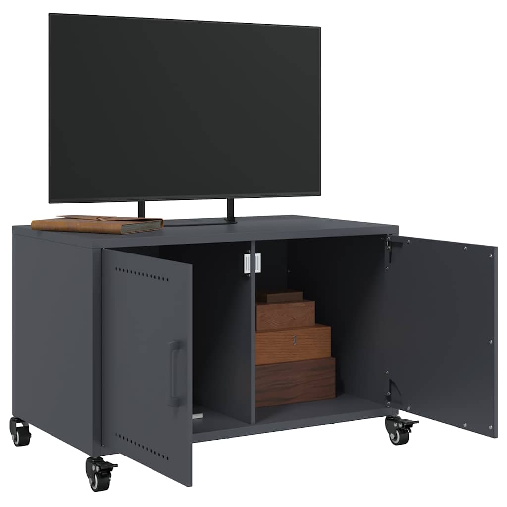 vidaXL TV Cabinet Anthracite 68x39x43,5 cm Steel