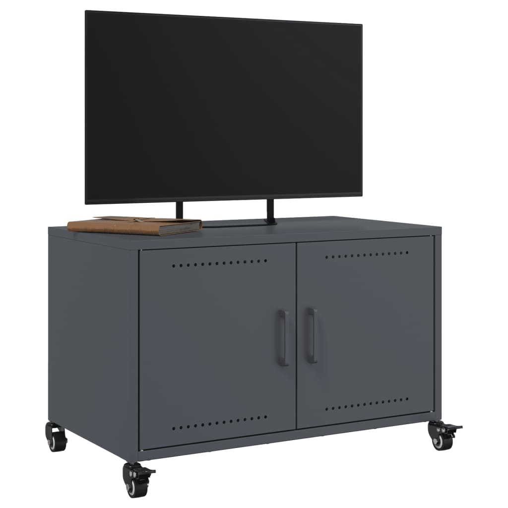vidaXL TV Cabinet Anthracite 68x39x43,5 cm Steel