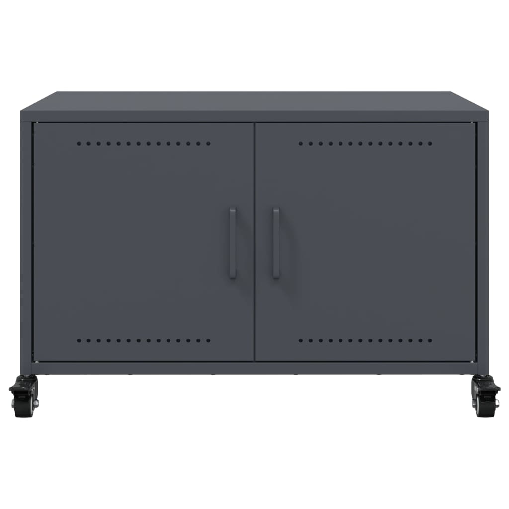 vidaXL TV Cabinet Anthracite 68x39x43.5 cm Steel