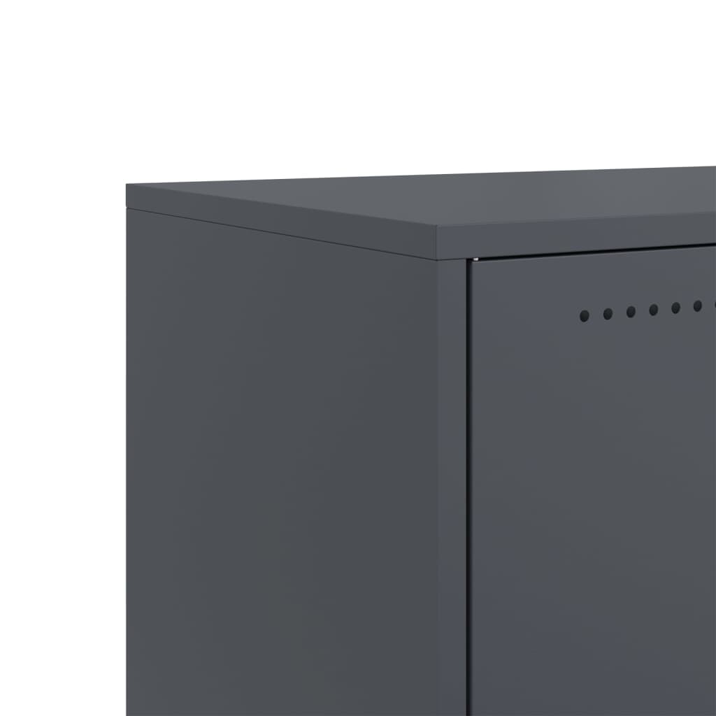 vidaXL TV Cabinet Anthracite 68x39x43,5 cm Steel