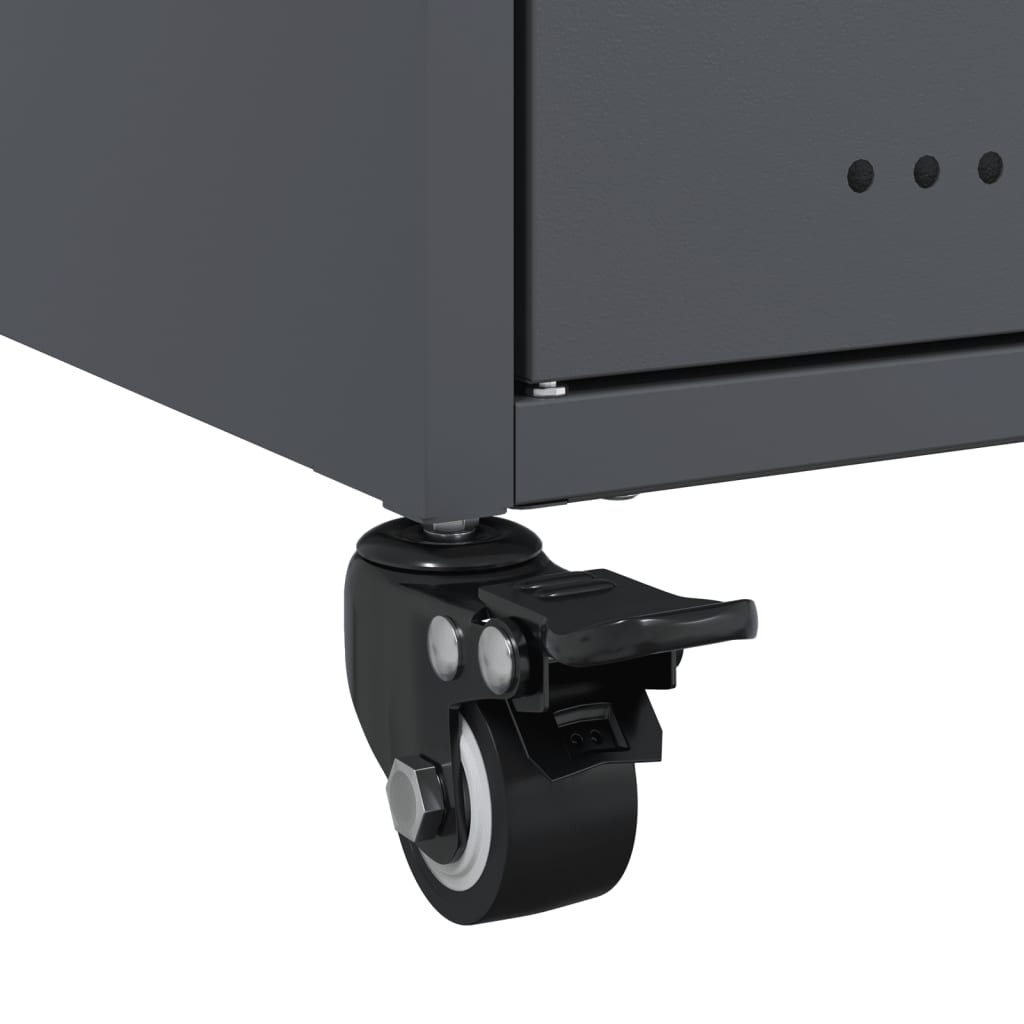 vidaXL TV Cabinet Anthracite 68x39x43,5 cm Steel
