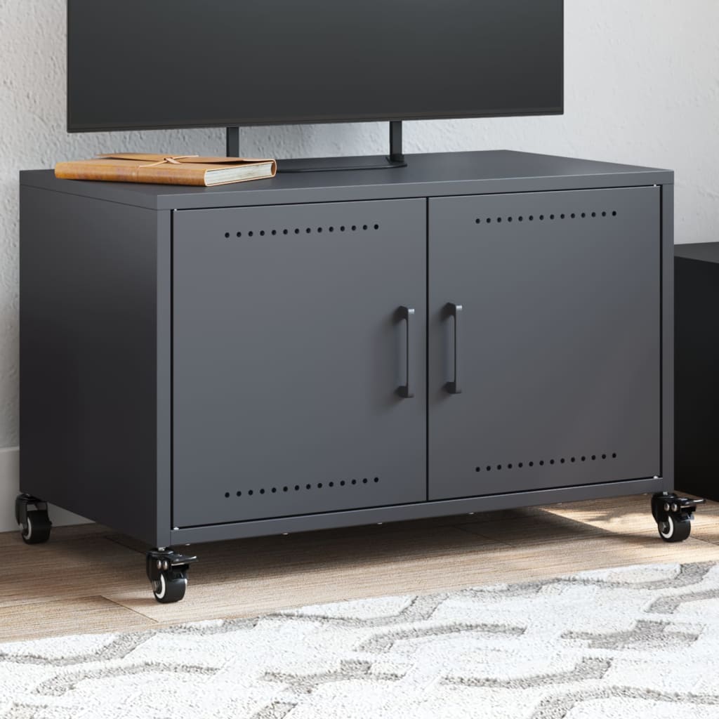 vidaXL TV Cabinet Anthracite 68x39x43,5 cm Steel