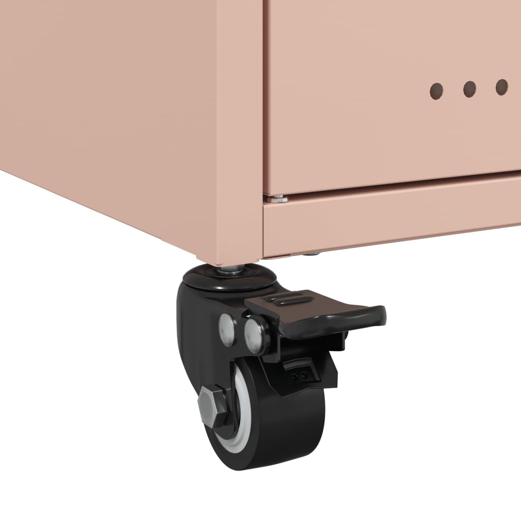 vidaXL TV Cabinet Pink 100,5x39x43,5 cm Steel