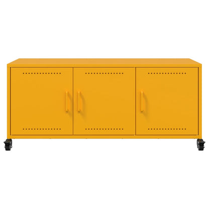 vidaXL TV Cabinet Mustard Yellow 100.5x39x43.5 cm Steel