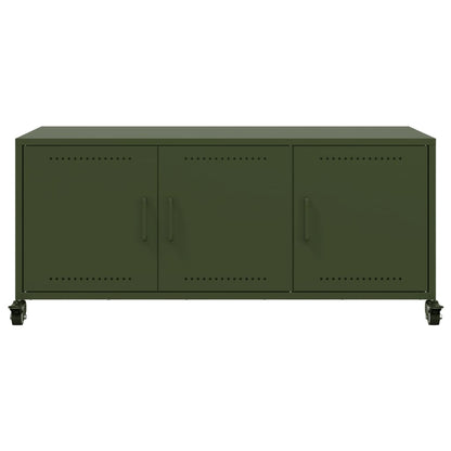vidaXL TV Cabinet Olive Green 100.5x39x43.5 cm Steel