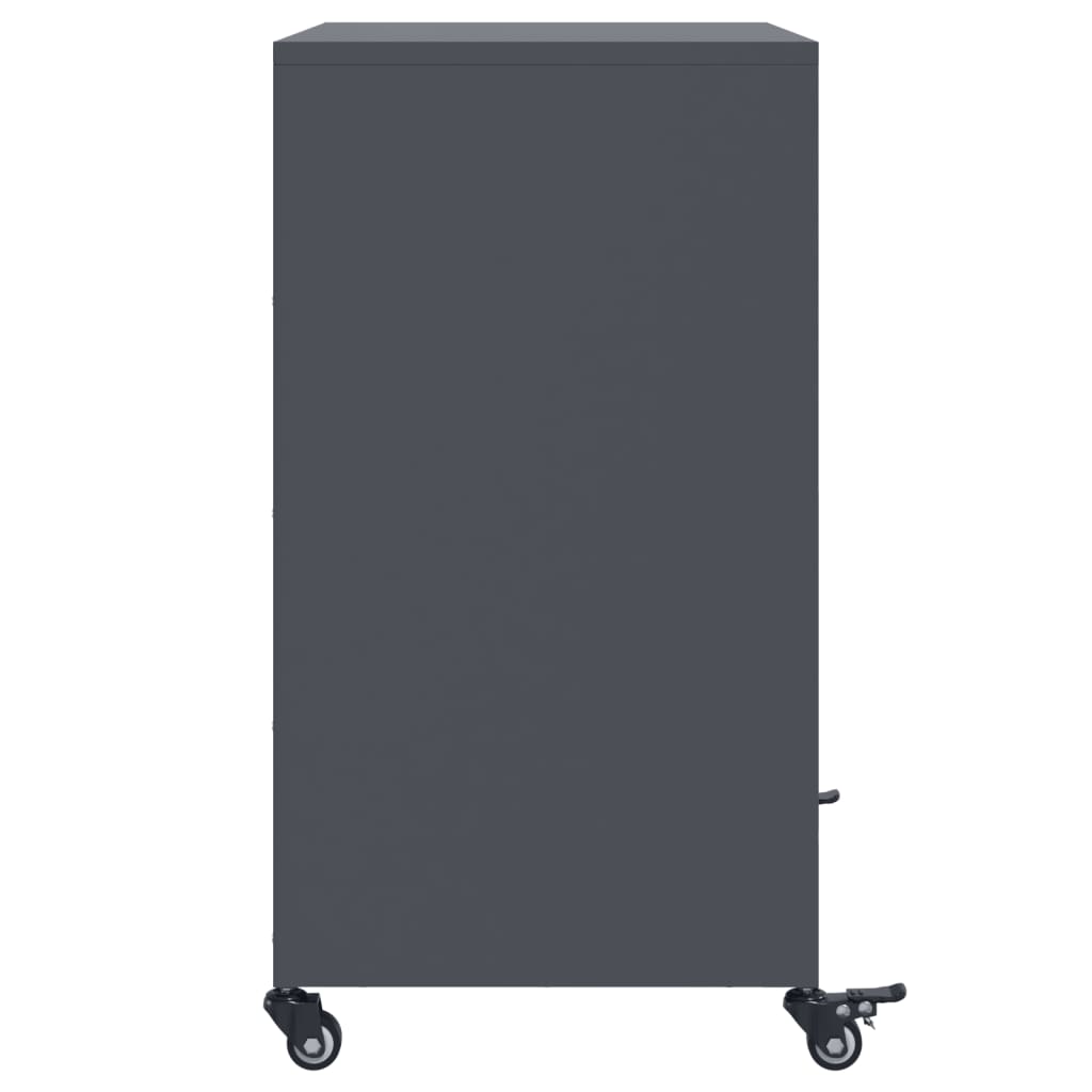 vidaXL Sideboard Anthracite 68x39x72 cm Steel
