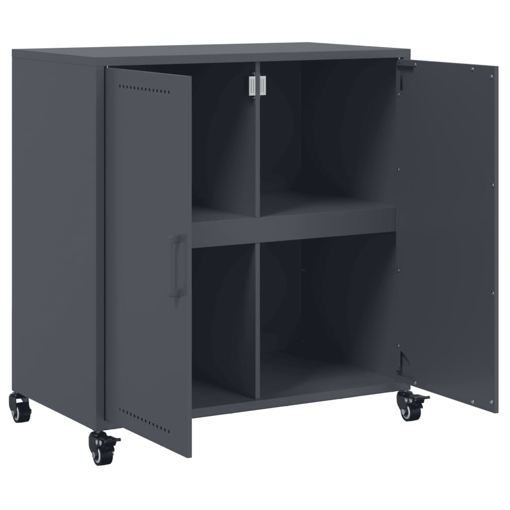 vidaXL Sideboard Anthracite 68x39x72 cm Steel