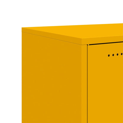 vidaXL Sideboard Mustard Yellow 68x39x72 cm Steel