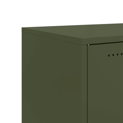 vidaXL Sideboard Olive Green 68x39x72 cm Steel