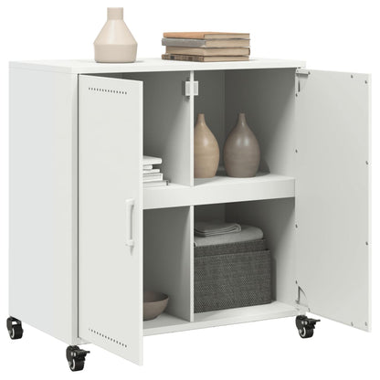 vidaXL Sideboard White 68x39x72 cm Steel