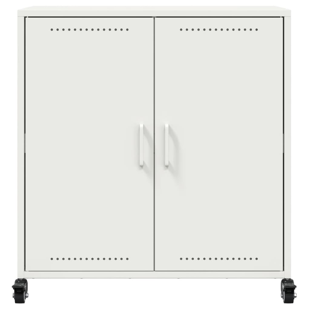 vidaXL Sideboard White 68x39x72 cm Steel