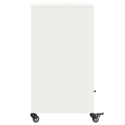 vidaXL Sideboard White 68x39x72 cm Steel