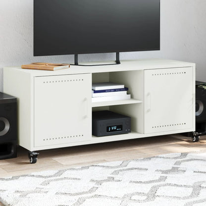 vidaXL TV Cabinet White 100.5x39x43.5 cm Steel