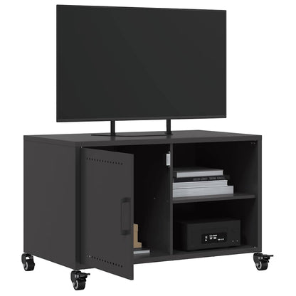 vidaXL TV Cabinet Black 68x39x43,5 cm Steel