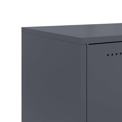 vidaXL TV Cabinet Anthracite 68x39x43.5 cm Steel