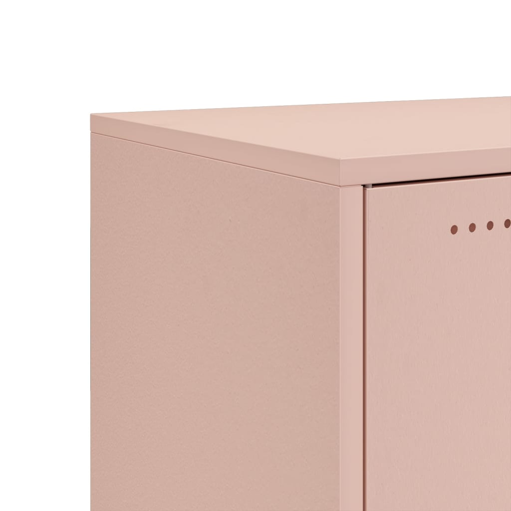 vidaXL Sideboard Pink 100,5x39x72 cm Steel