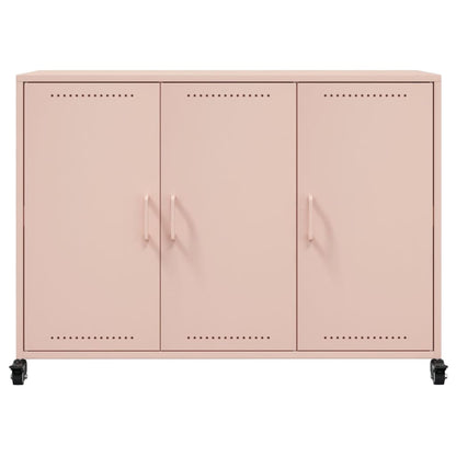vidaXL Sideboard Pink 100.5x39x72 cm Steel