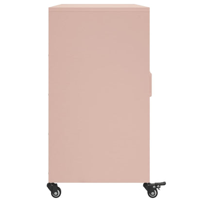 vidaXL Sideboard Pink 100.5x39x72 cm Steel