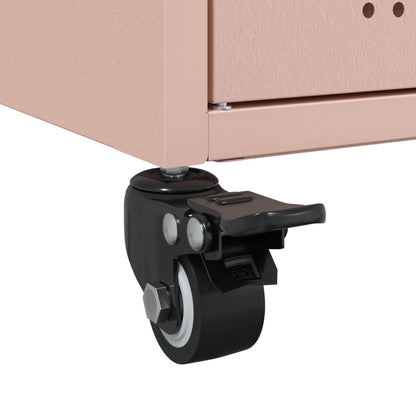 vidaXL Sideboard Pink 100,5x39x72 cm Steel