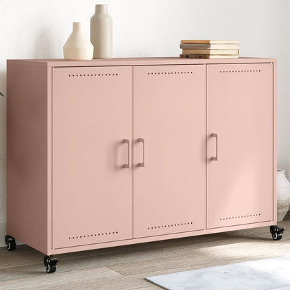 vidaXL Sideboard Pink 100,5x39x72 cm Steel