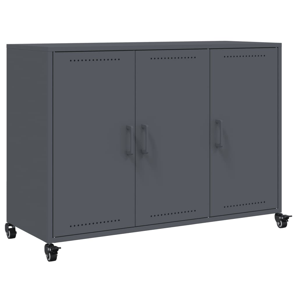 vidaXL Sideboard Anthracite 100.5x39x72 cm Steel