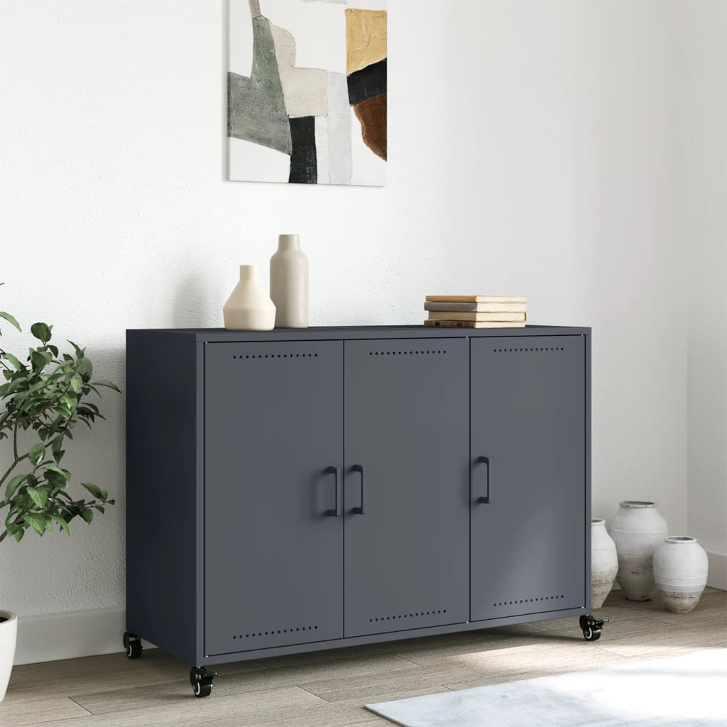 vidaXL Sideboard Anthracite 100.5x39x72 cm Steel
