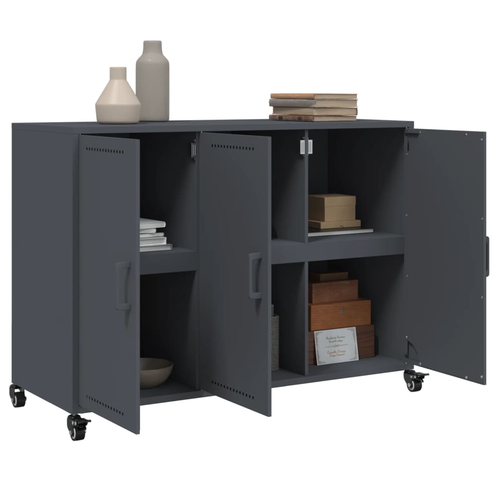 vidaXL Sideboard Anthracite 100.5x39x72 cm Steel