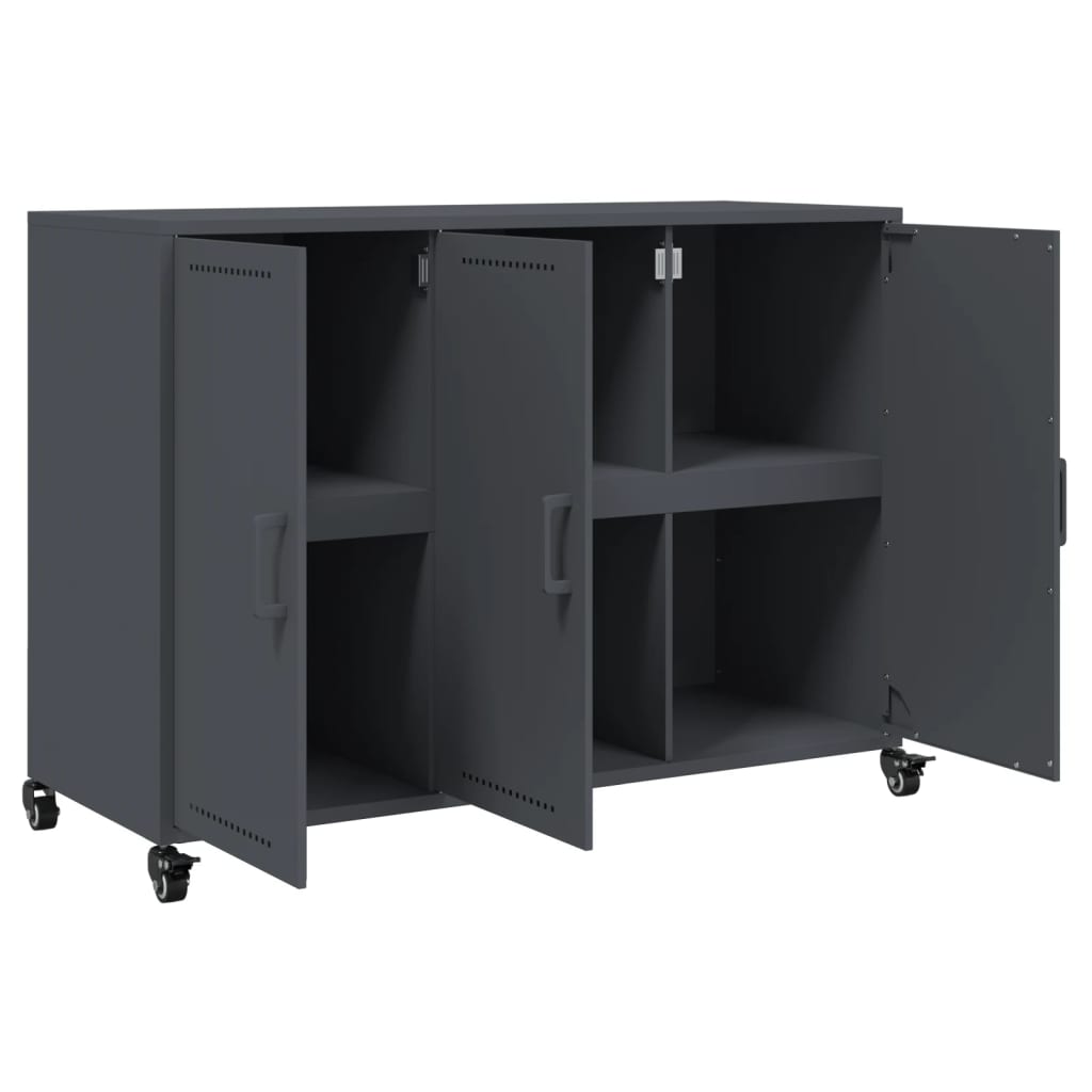 vidaXL Sideboard Anthracite 100.5x39x72 cm Steel