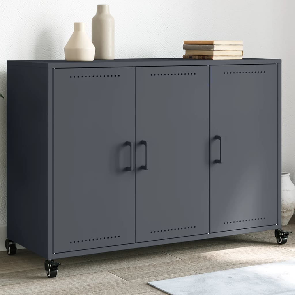 vidaXL Sideboard Anthracite 100.5x39x72 cm Steel