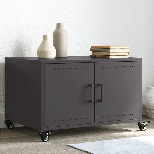 vidaXL Coffee Table Black 68x50x43.5 cm Steel