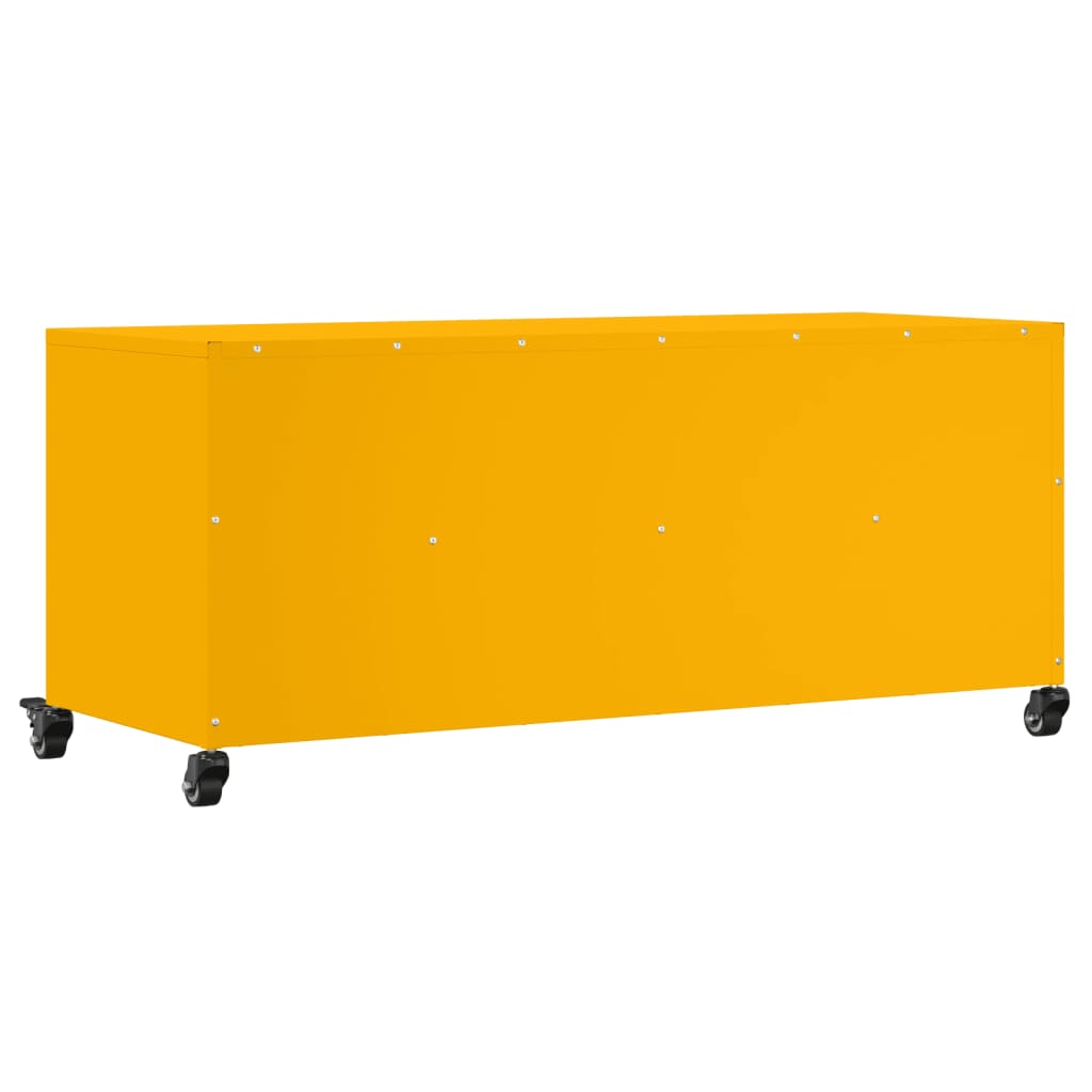 vidaXL TV Cabinet Mustard Yellow 100,5x39x43,5 cm Steel