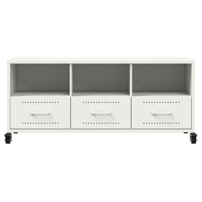 vidaXL TV Cabinet White 100.5x39x43.5 cm Steel