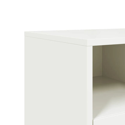 vidaXL TV Cabinet White 100.5x39x43.5 cm Steel