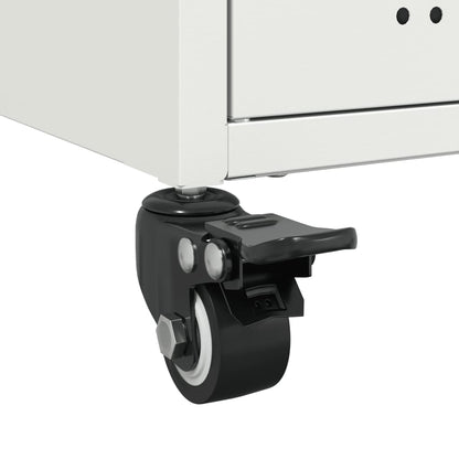 vidaXL TV Cabinet White 100.5x39x43.5 cm Steel
