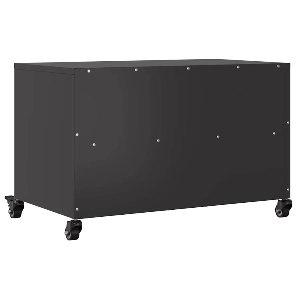 vidaXL TV Cabinet Black 68x39x43,5 cm Steel