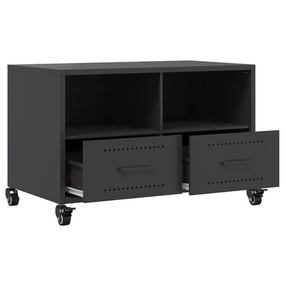 vidaXL TV Cabinet Black 68x39x43,5 cm Steel