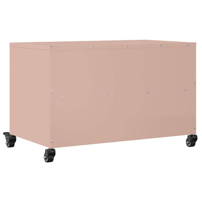 vidaXL TV Cabinet Pink 68x39x43,5 cm Steel