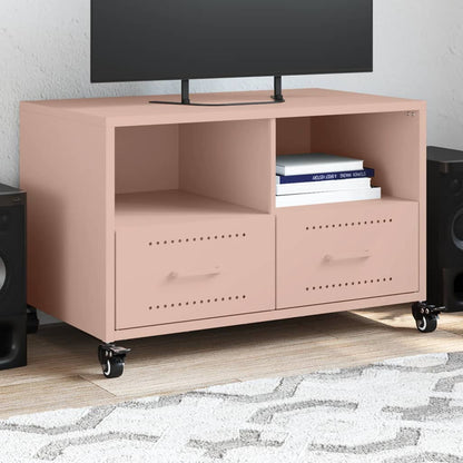 vidaXL TV Cabinet Pink 68x39x43,5 cm Steel