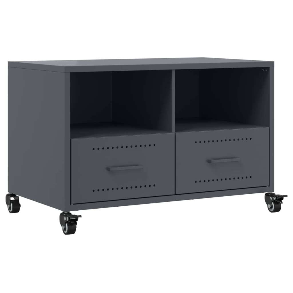 vidaXL TV Cabinet Anthracite 68x39x43,5 cm Steel