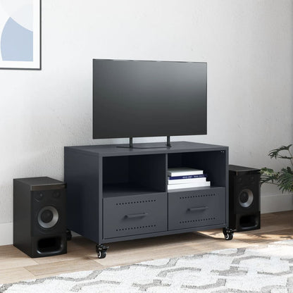vidaXL TV Cabinet Anthracite 68x39x43.5 cm Steel