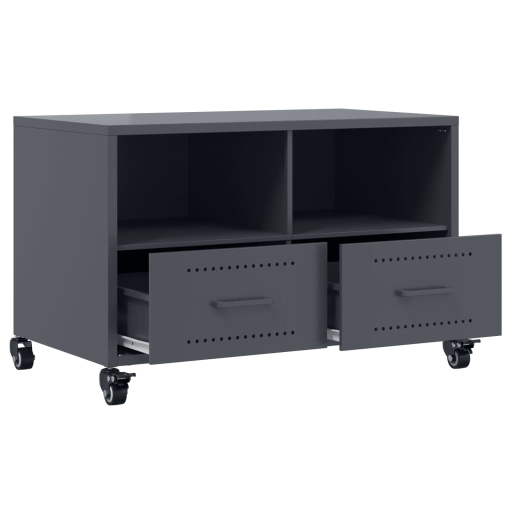 vidaXL TV Cabinet Anthracite 68x39x43,5 cm Steel