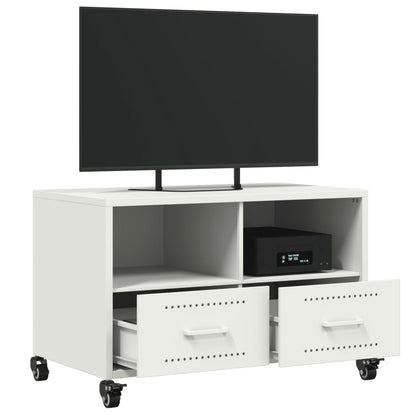 vidaXL TV Cabinet White 68x39x43.5 cm Steel