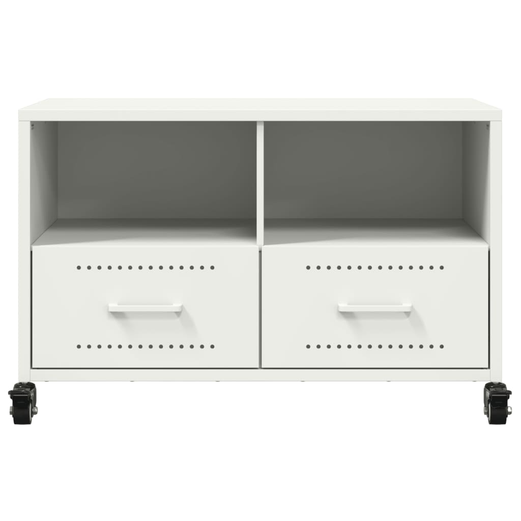 vidaXL TV Cabinet White 68x39x43.5 cm Steel